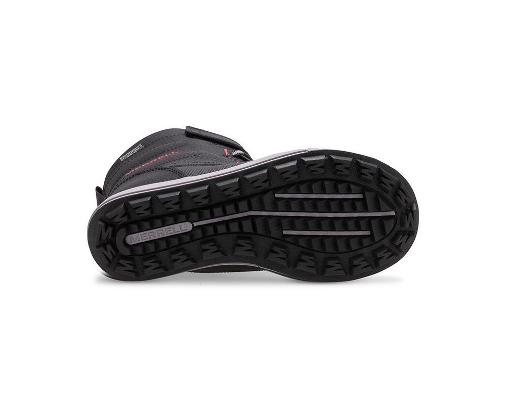 Merrell Boots Black/Grey/Red - Snow Storm Waterproof - Kids 42LTVGEJZ